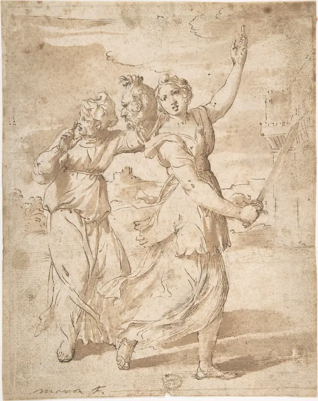 Judith with the Head of Holofernes Wall Art by Anton von Maron - High-Resolution Digital Print
