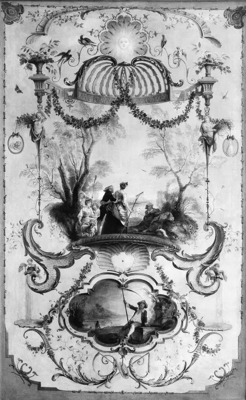 July and August (part of a set illustrating months of the year) Wall Art by Antoine Watteau - High-Resolution Digital Print