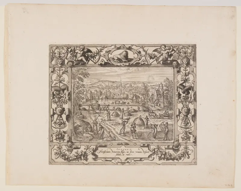 July, from The Twelve Months Wall Art by Pieter van der Borcht - High-Resolution Digital Print