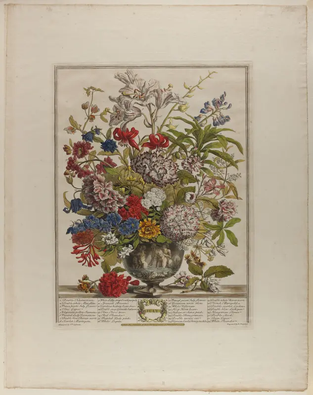 July, from Twelve Months of Flowers