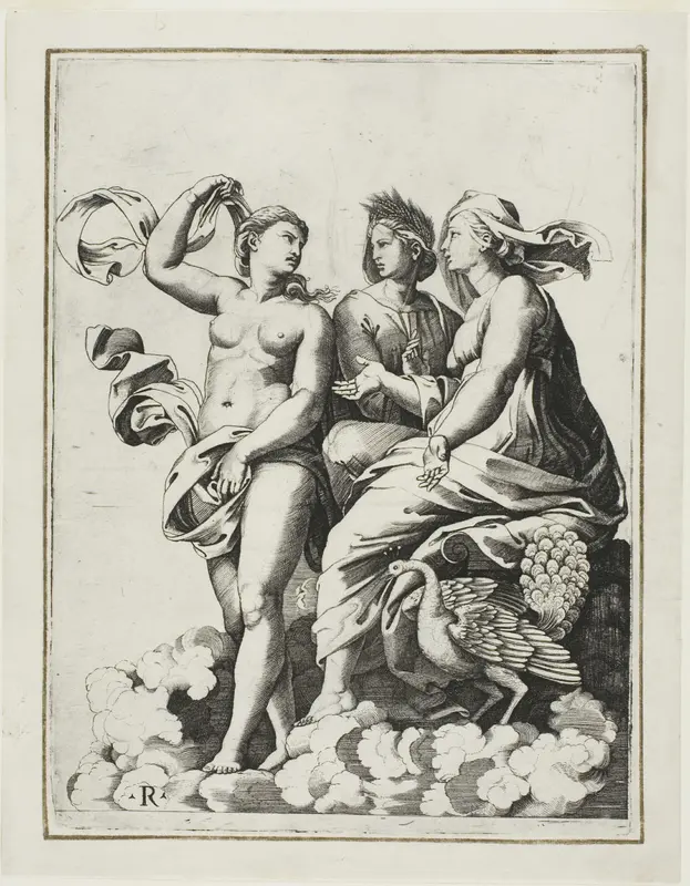 Juno, Ceres, and Psyche Wall Art by Marco Dente da Ravenna - High-Resolution Digital Print