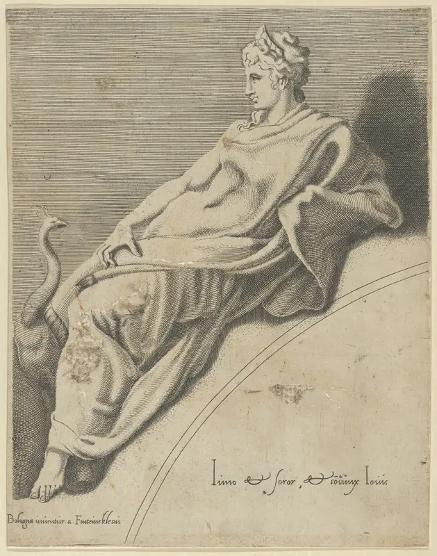 Juno, from "The Muses and the Three Great Goddesses" Wall Art by Anonymous, Italian, 16th century - High-Resolution Digital Print