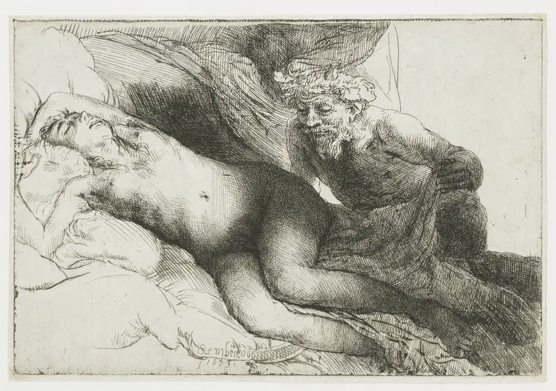 Jupiter and Antiope: the larger plate Wall Art by Unknown - High-Resolution Digital Print