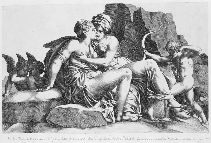 Jupiter and Callisto Wall Art by Pierre Milan - High-Resolution Digital Print