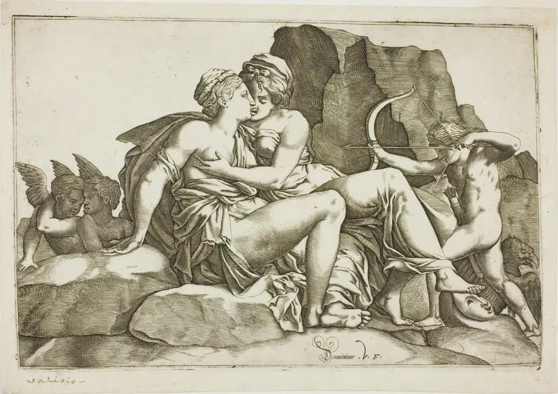 Jupiter and Callisto Wall Art by Domenico Vito - High-Resolution Digital Print