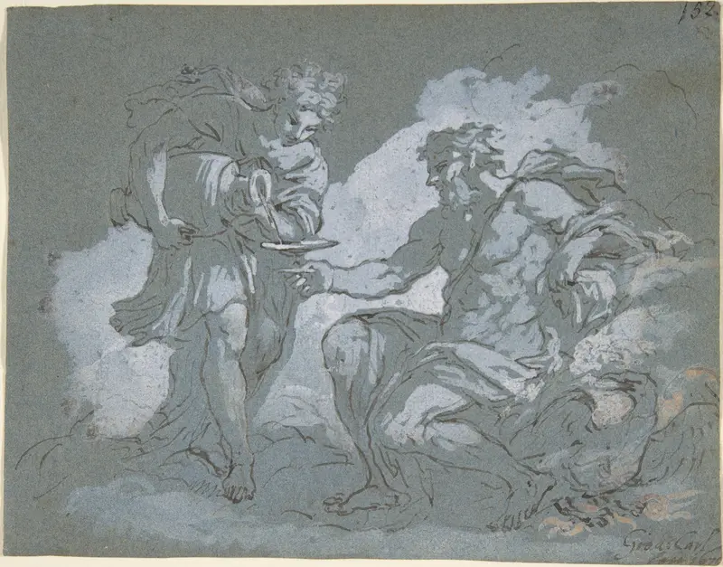 Jupiter and Ganymede Wall Art by Johan Carl Loth - High-Resolution Digital Print