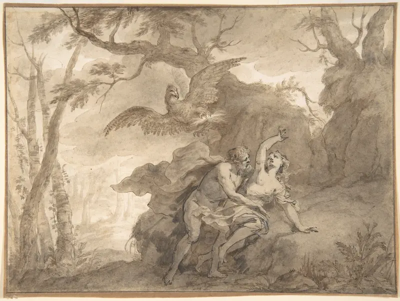 Jupiter and Io, from "The Metamorphoses of Ovid" Wall Art by Godfried Maes - High-Resolution Digital Print