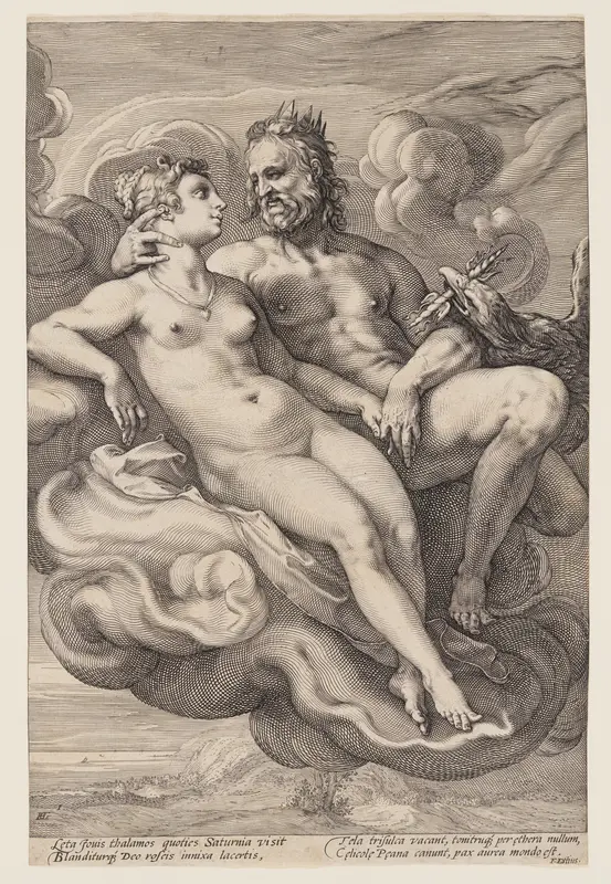 Jupiter and Juno Seated in the Clouds, from Three Paired Gods and Goddesses