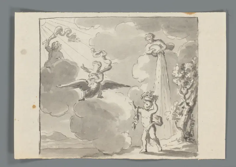 Jupiter en Ganymedes Wall Art by Matthijs Balen (1684-1766) - High-Resolution Digital Print