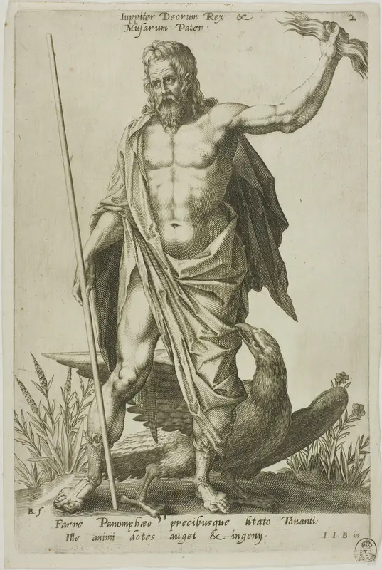Jupiter, plate 2 from Parnassus Biceps Wall Art by Robert Boissard - High-Resolution Digital Print