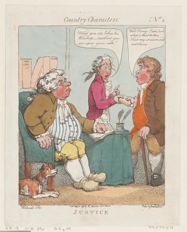 Justice Wall Art by Thomas Rowlandson - High-Resolution Digital Print
