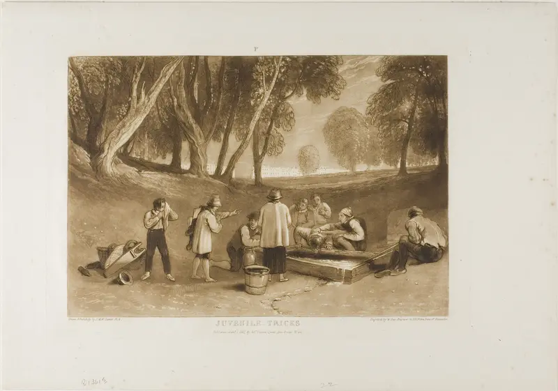 Juvenile Tricks, plate 22 from Liber Studiorum Wall Art by Joseph Mallord William Turner - High-Resolution Digital Print