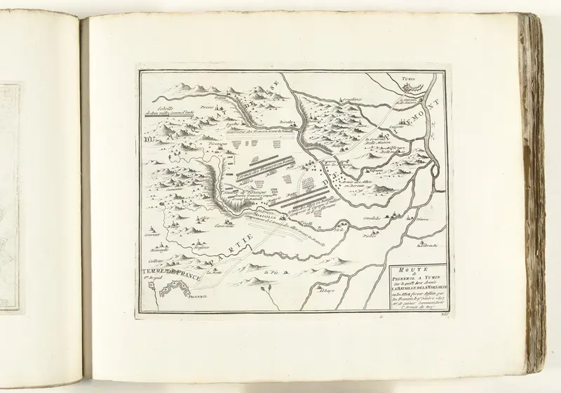 Kaart met de slag bij Marsaglia, 1693 Wall Art by unknown - High-Resolution Digital Print