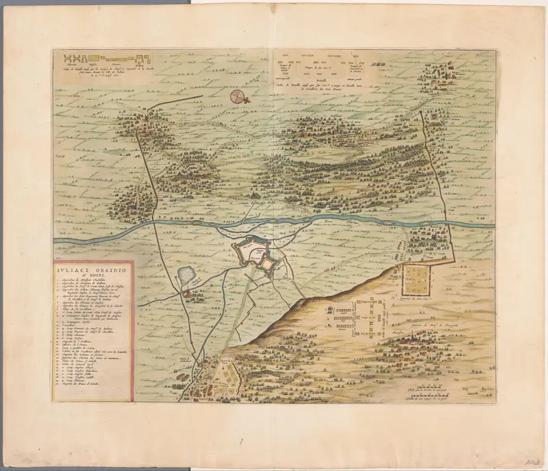 Kaart met het beleg van Gulik, 1610 Wall Art by anonymous - High-Resolution Digital Print