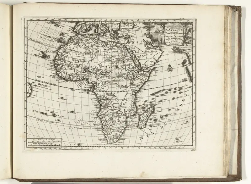 Kaart van Afrika, 1726 Wall Art by anonymous - High-Resolution Digital Print
