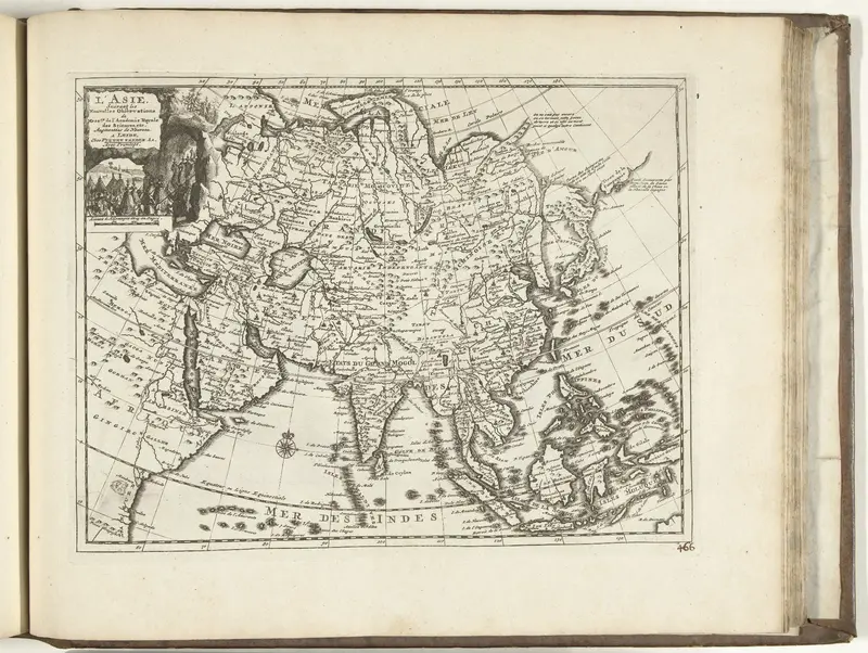 Kaart van Azië, 1726 Wall Art by anonymous - High-Resolution Digital Print