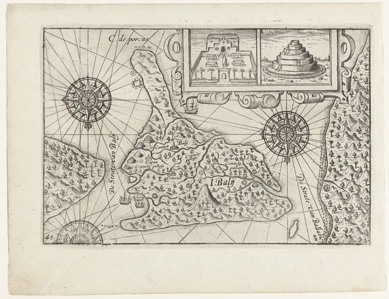 Kaart van Bali, 1597 Wall Art by anonymous - High-Resolution Digital Print