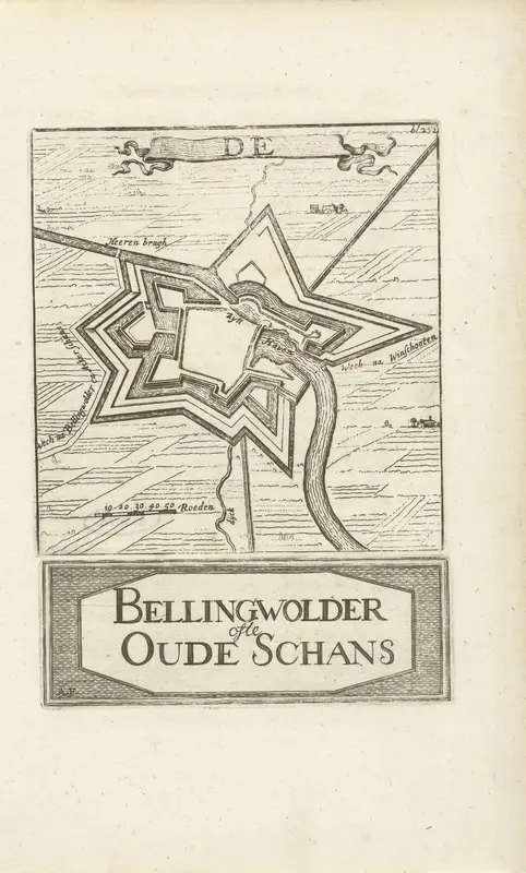 Kaart van Bellingwolde Wall Art by Unknown - High-Resolution Digital Print