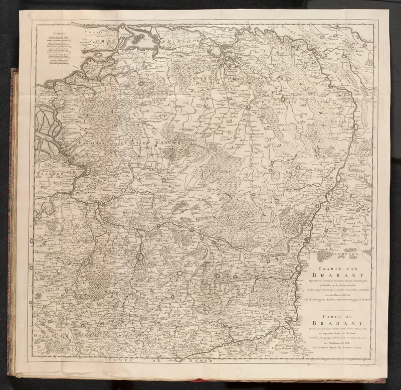 Kaart van Brabant, ca. 1701-1713 Wall Art by anonymous - High-Resolution Digital Print