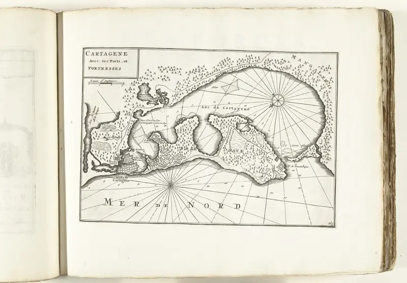 Kaart van Cartagena in Colombia, ca. 1702 Wall Art by Pieter Mortier (I) - High-Resolution Digital Print