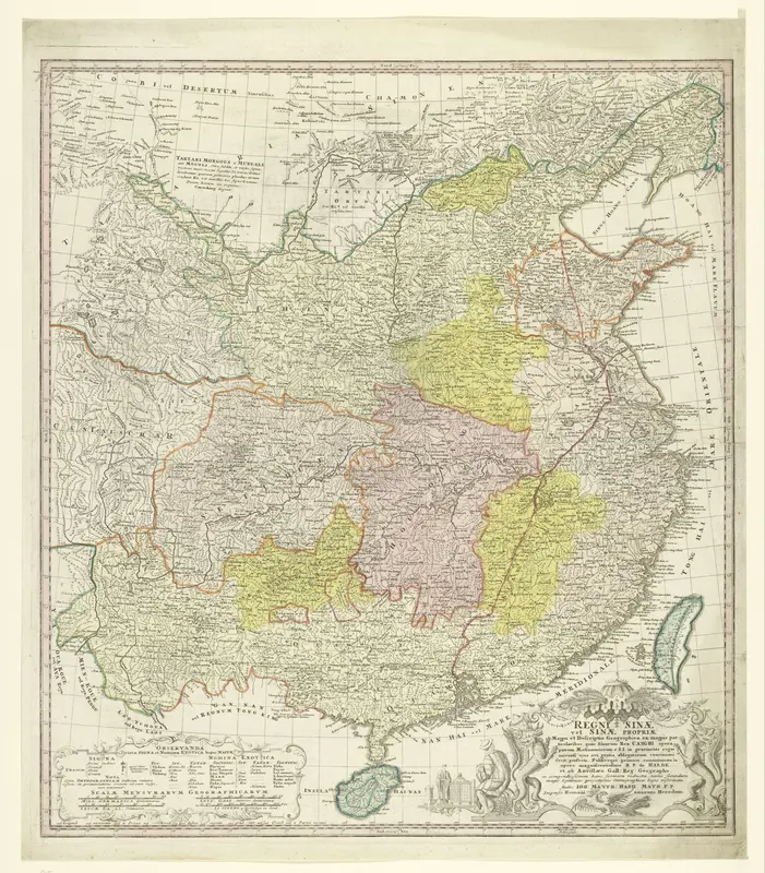 Kaart van China Wall Art by Unknown - High-Resolution Digital Print