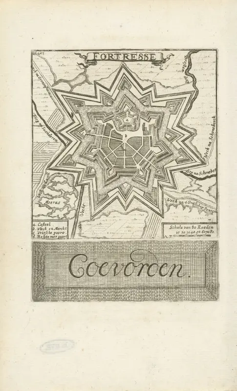 Kaart van Coevorden Wall Art by Unknown - High-Resolution Digital Print