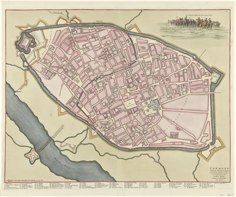 Kaart van Cremona, 1702 Wall Art by Unknown - High-Resolution Digital Print
