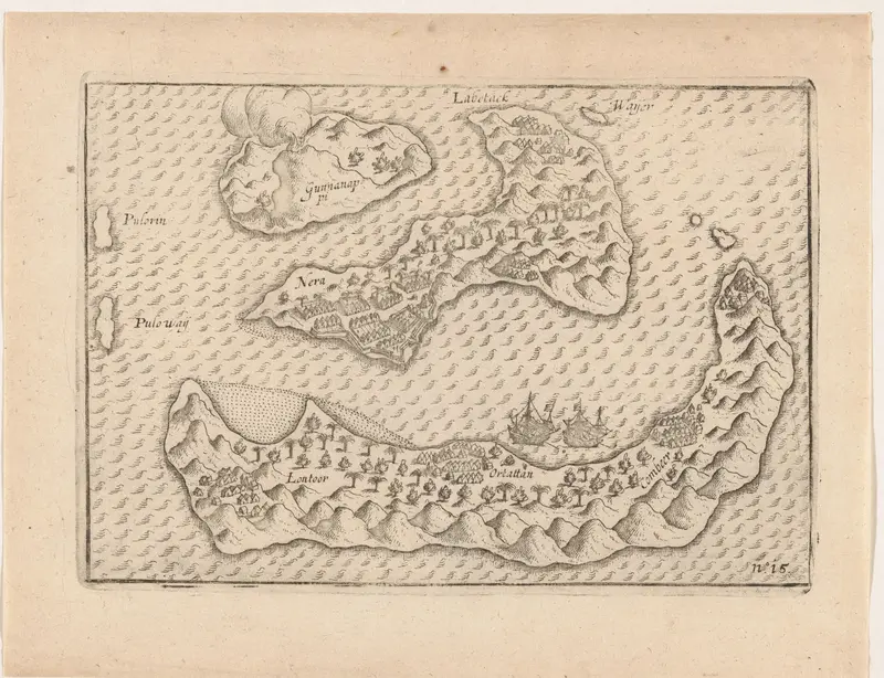 Kaart van de Banda-eilanden, 1599 Wall Art by anonymous - High-Resolution Digital Print