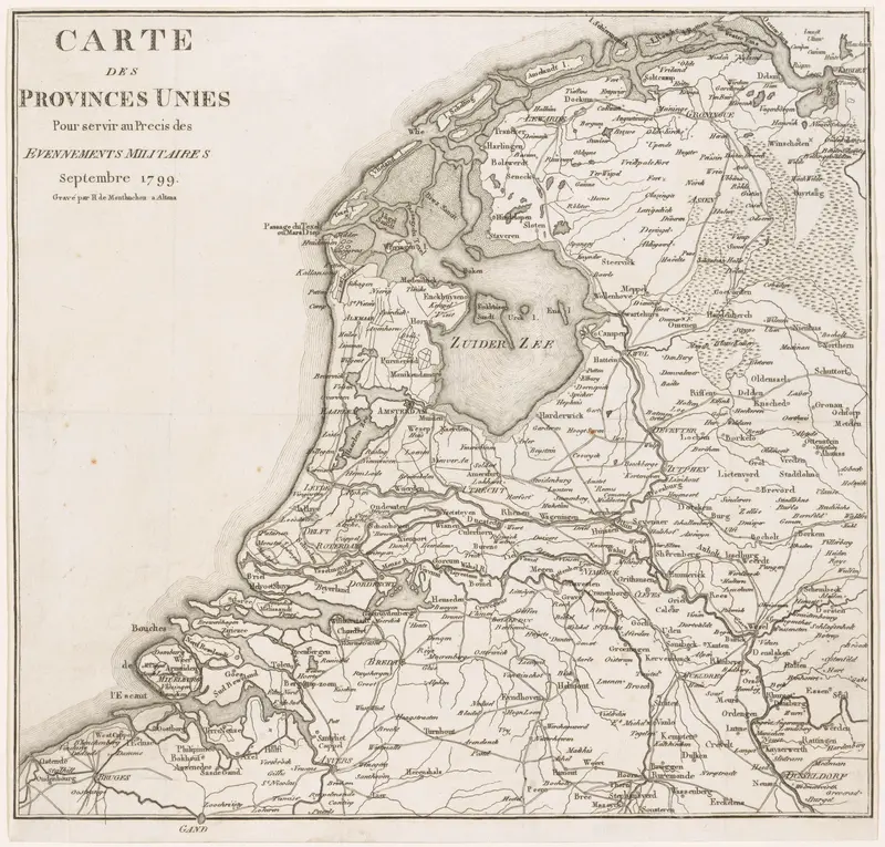 Kaart van de Bataafsche Republiek, 1799 Wall Art by Unknown - High-Resolution Digital Print