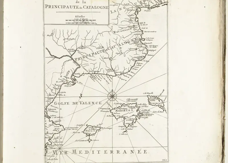 Kaart van de Catalaanse kust, ca. 1702 Wall Art by Pieter Mortier (I) - High-Resolution Digital Print