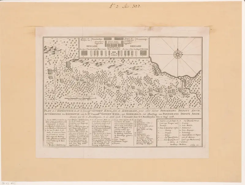 Kaart van de expeditie van Govert Knol om Pangerang Depati Anom op te halen Wall Art by Jan Roman (II) - High-Resolution Digital Print