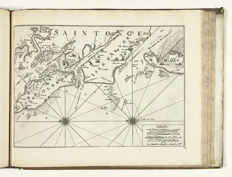 Kaart van de Franse westkust bij Rochefort, 1726 Wall Art by Pieter van der Aa (I) - High-Resolution Digital Print