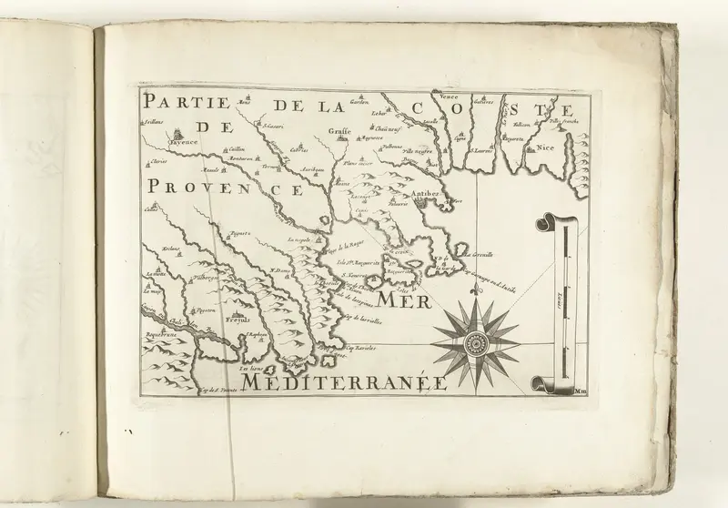 Kaart van de Franse zuidkust bij Antibes, ca. 1702 Wall Art by Pieter Mortier (I) - High-Resolution Digital Print