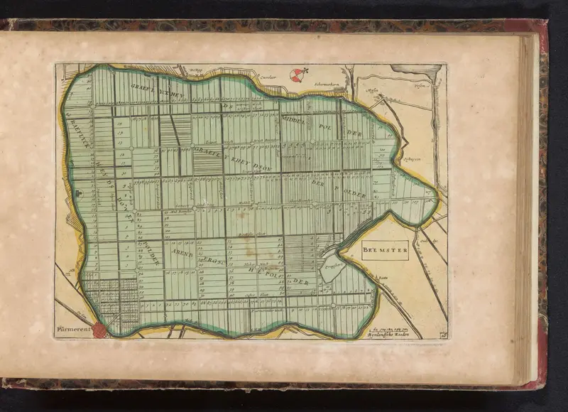 Kaart van de ingepolderde Beemster Wall Art by anonymous - High-Resolution Digital Print