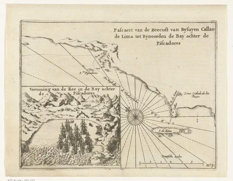 Kaart van de kust bij Callao, 1624 Wall Art by anonymous - High-Resolution Digital Print