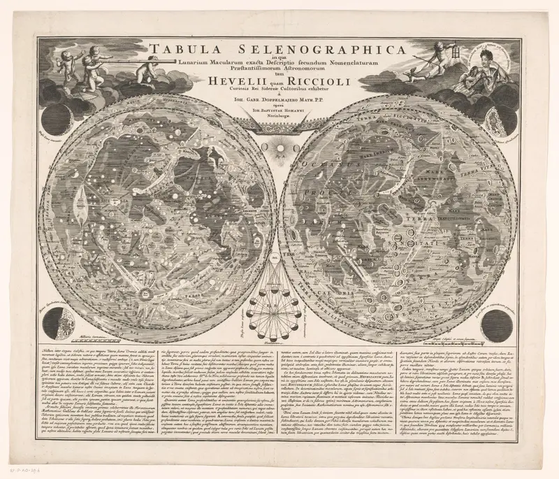 Kaart van de maan Wall Art by Unknown - High-Resolution Digital Print