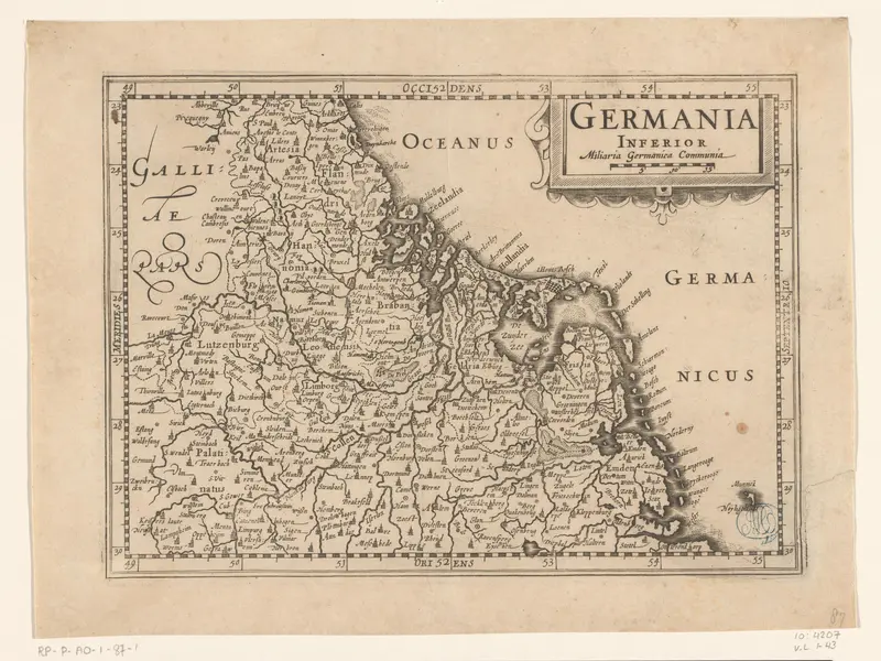 Kaart van de Nederlanden Wall Art by Pieter van der Keere - High-Resolution Digital Print