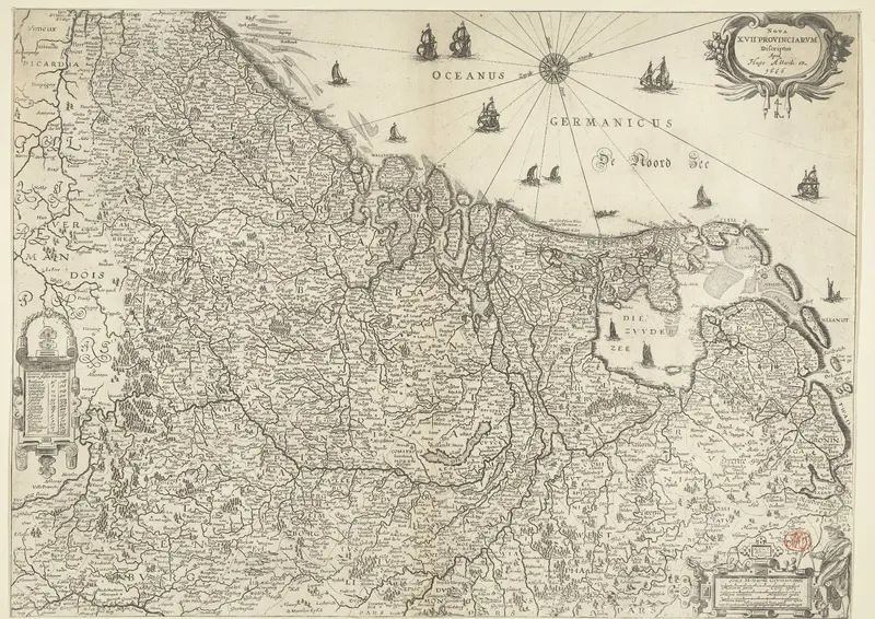Kaart van de Nederlanden Wall Art by Unknown - High-Resolution Digital Print