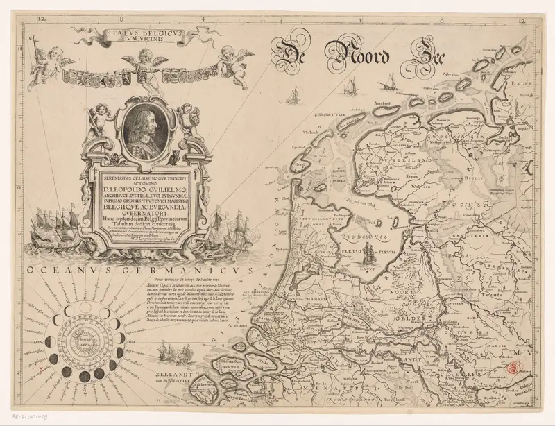 Kaart van de Noordelijke Nederlanden Wall Art by Unknown - High-Resolution Digital Print