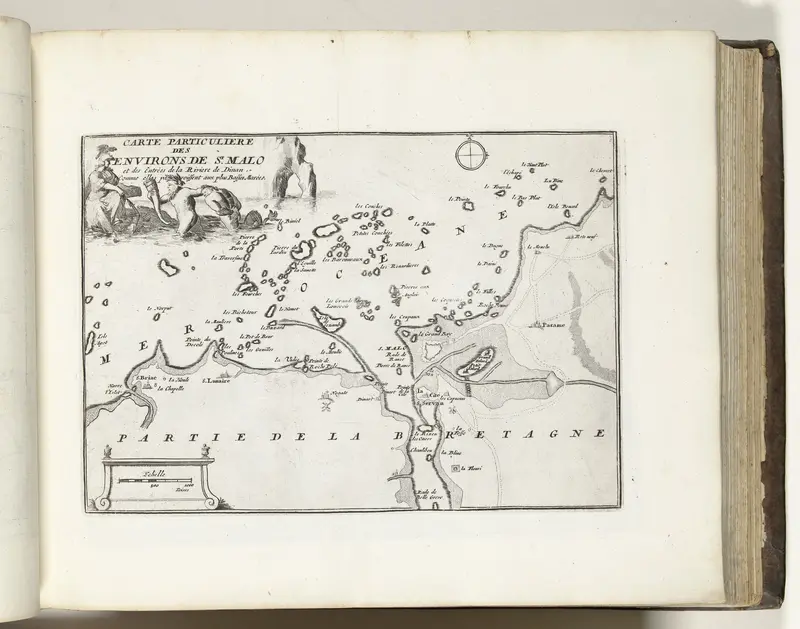 Kaart van de omgeving van Saint-Malo, ca. 1693-1695 Wall Art by Lodewijk XIV (koning van Frankrijk) - High-Resolution Digital Print