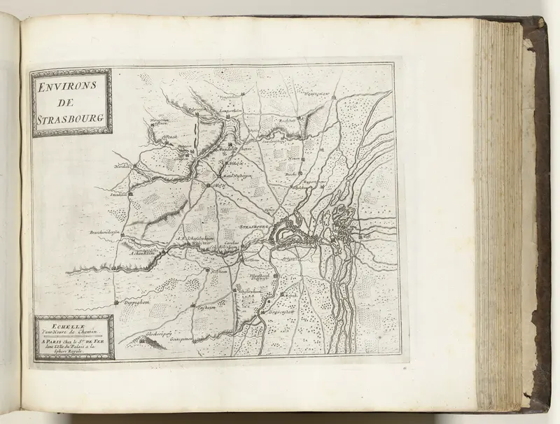 Kaart van de omgeving van Straatsburg, ca. 1693-1696 Wall Art by Lodewijk XIV (koning van Frankrijk) - High-Resolution Digital Print
