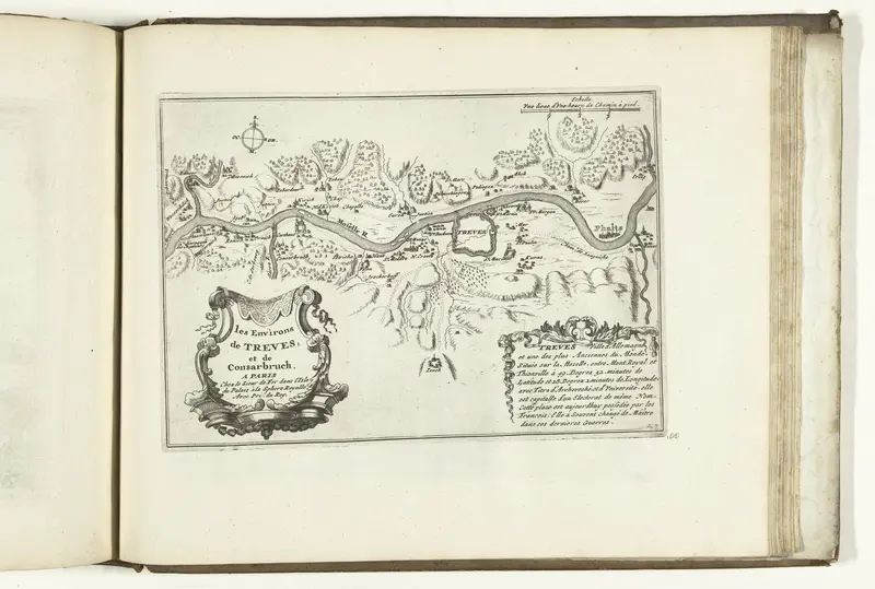 Kaart van de omgeving van Trier, 1726 Wall Art by Pieter van der Aa (I) - High-Resolution Digital Print
