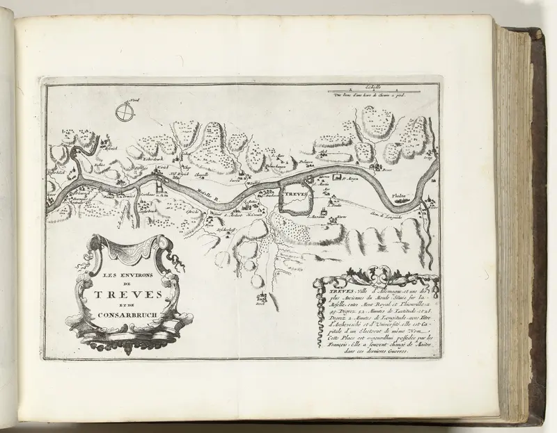 Kaart van de omgeving van Trier, ca. 1693-1695 Wall Art by Lodewijk XIV (koning van Frankrijk) - High-Resolution Digital Print