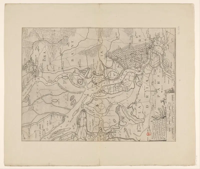 Kaart van de Ooster- en Westerschelde, 1631 Wall Art by Unknown - High-Resolution Digital Print
