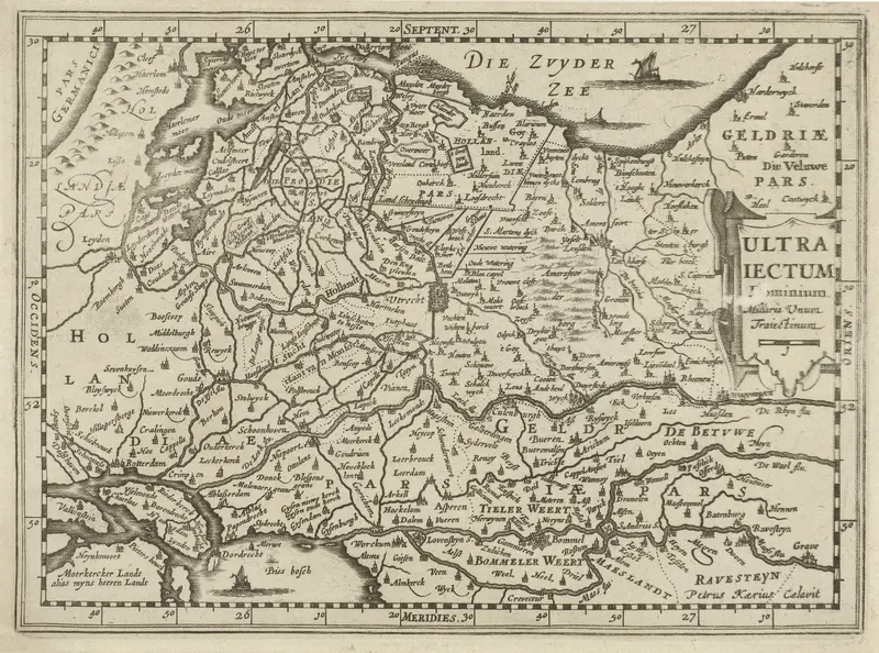 Kaart van de provincie Utrecht Wall Art by Unknown - High-Resolution Digital Print