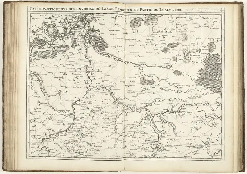 Kaart van de provincies Luik en Luxemburg, 1708 Wall Art by Unknown - High-Resolution Digital Print