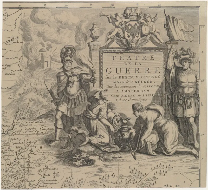 Kaart van de regio Solms tussen Marburg en Frankfurt am Main in Duitsland (blad rechtsboven) Wall Art by Cornelis Huyberts - High-Resolution Digital Print