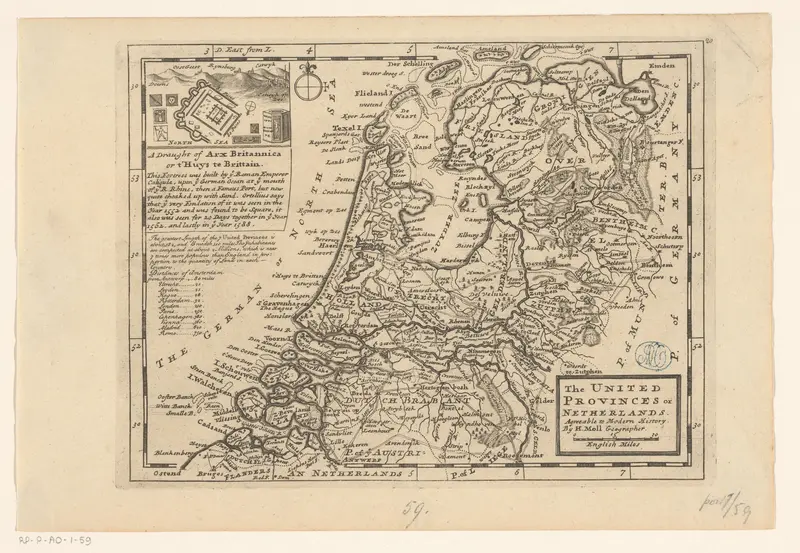 Kaart van de Republiek der Zeven Verenigde Nederlanden Wall Art by anonymous - High-Resolution Digital Print