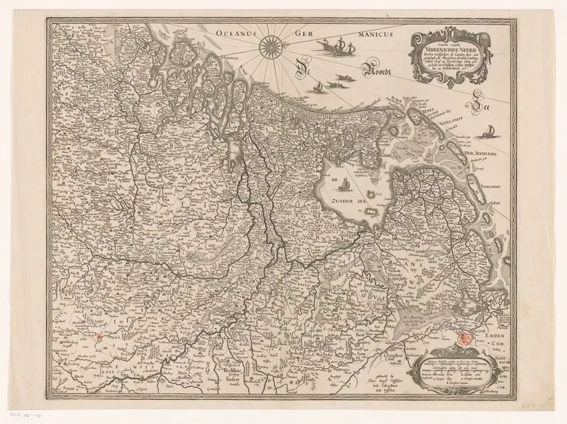Kaart van de Republiek der Zeven Verenigde Nederlanden en omliggende gebieden Wall Art by Unknown - High-Resolution Digital Print