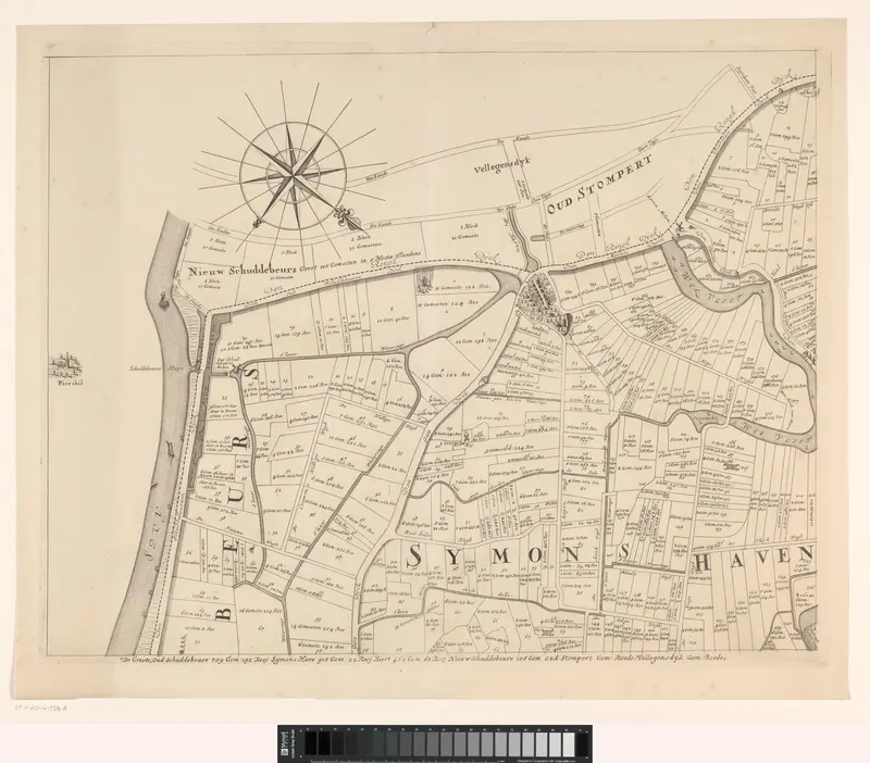 Kaart van de Ring van Putten (deel linksboven) Wall Art by Gilliam van der Gouwen - High-Resolution Digital Print